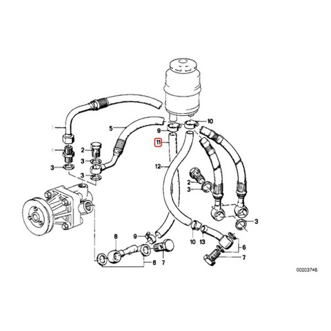 BMW パワステインテークパイプ