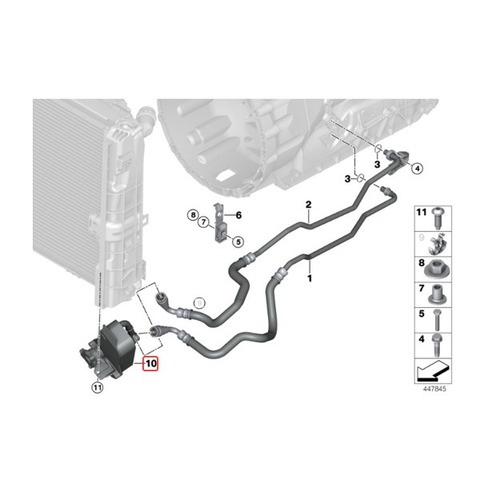 BMW トランスミッションオイルクーラー