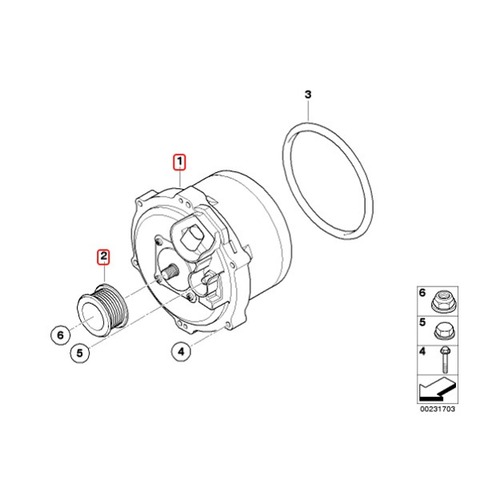 BMW 水冷式 オルタネーター