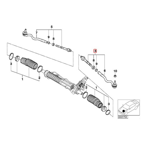 BMW ステアリングタイロッドASSY