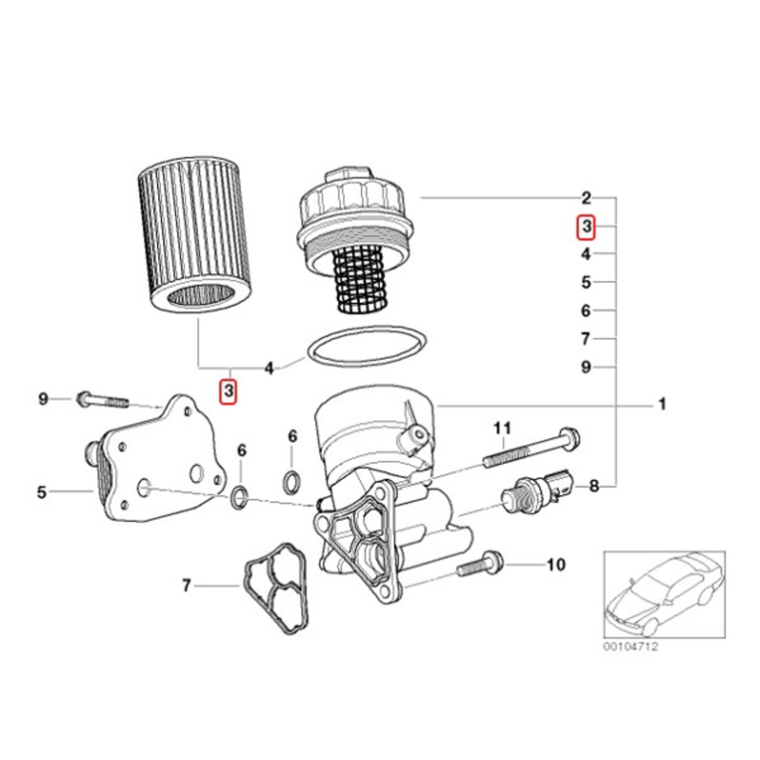 MINI エンジンオイルフィルター ＜ BMWパーツ専門プロテックオートショップ