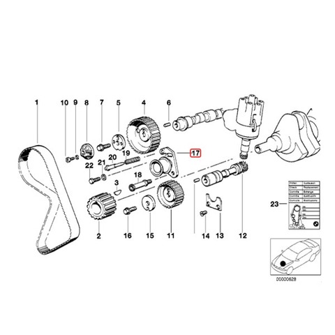 BMW タイミングベルトテンショナー