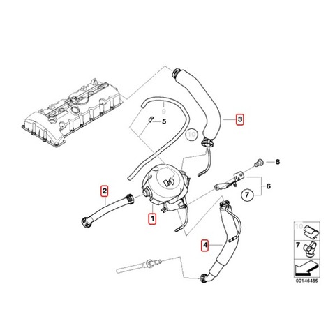 BMW クランクケースオイルトラップ ベンチレーションキット