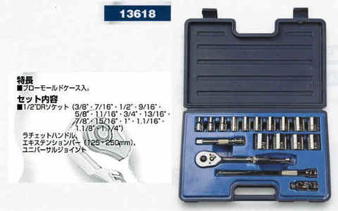 シグネット(SIGNET) 13618 ソケットレンチセット 1/2DR(12.7mm) 税込特価