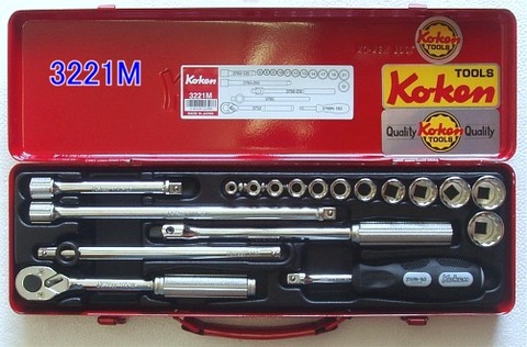 コーケン(Ko-ken) 3221M ソケットセット 3/8”(9.50mm)sq 税込特価