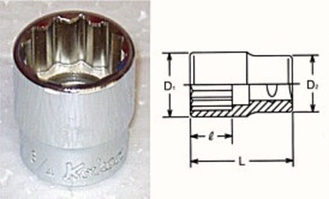 コーケン(Ko-ken) RS3405A/9 12角ソケットセット 3/8(9.5ｍｍ)sq 代引発送不可 税込特価