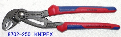 在庫有 8702-250 クニペックス(KNIPEX) ウォーターポンププライヤー コブラ 250mm インボイス制度対応 代引発送不可 全国送料無料 税込特価