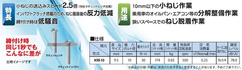 空研(KUKEN) KRI-10 ラチェットインパクト 差込角9.5mm メカニックグローブのおまけ付 代引発送不可 即日出荷 税込特価