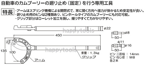 在庫有り KTC AE81 カムプーリーホールドレンチ インボイス制度対応 即日出荷 税込特価