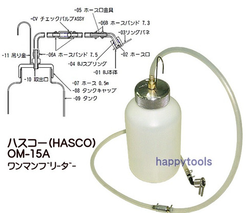 在庫有り OM-15A ハスコー(HASCO) ワンマンブリーダー インボイス制度対応 条件付送料無料 代引発送不可 税込特価