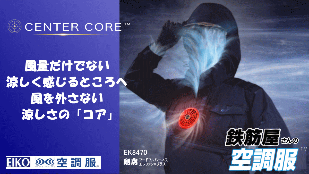 ３個のファンで顔周りや首元にわずかな風量でも効果的に冷却