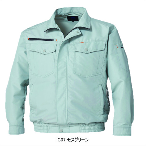 C07モスグリーン　横ファン長袖