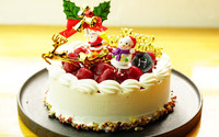 糖質制限・木苺レアチーズのクリスマスケーキ直径15cm