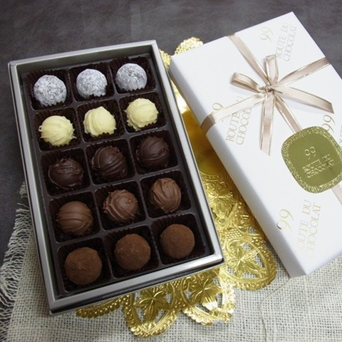 brunt ウォレットセット チョコチップ ギフトセット トリュフお詰め合わせ15ヶ入 ＜ 99 ROUTE DU CHOCOLAT