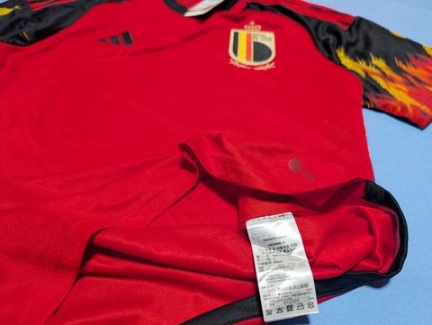 【2022カタールワールドカップ】　2022　ベルギー代表　ホーム（赤）　adidas
