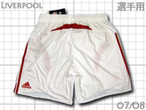 【4着セール対象】　07/08　リバプール　選手用・パンツ　白　adidas