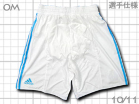 【4着セール対象】　10/11　マルセイユ　選手用・パンツ　白　adidas
