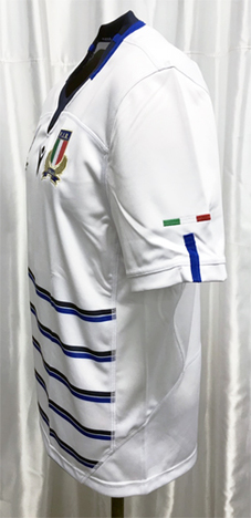 【ナンバー無料】　ラグビー・イタリア代表　ラグビーワールドカップ2019　アウェイ（白）　マクロン