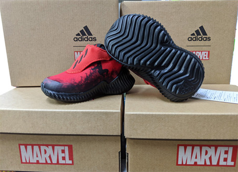 【名入れ無料】 adidas(アディダス) MARVEL SPIDERMAN AC I ベビースニーカー・赤 (マーベルスパイダーマンACI)　【定価：5489円】