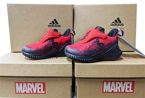 【名入れ無料】 adidas(アディダス) MARVEL SPIDERMAN AC I ベビースニーカー・赤 (マーベルスパイダーマンACI)　【定価：5489円】