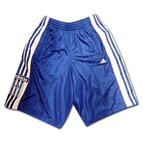 【4着セール対象】　バスケットボール　ポケット付きトレーニングパンツ（青）　adidas