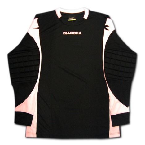 DIADORA　GKシャツ（黒/ピンク）　長袖　ディアドラ　【在庫の限り】