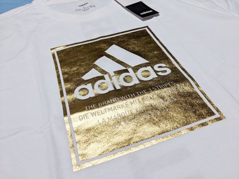 リーズユナイテッド x adidas　ボックスロゴ（金）Tシャツ　【メール便送料無料】