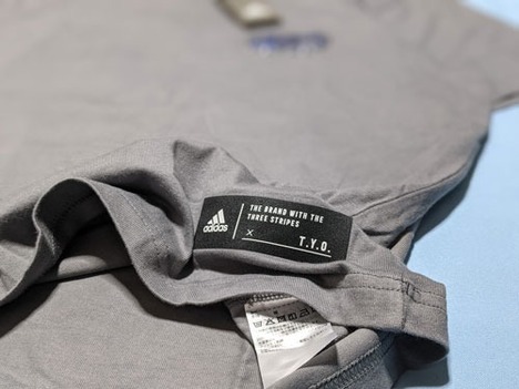 【無料マーク加工】 adidas　TOKYO東京・横綱（グレー）Tシャツ　【メール便送料無料】