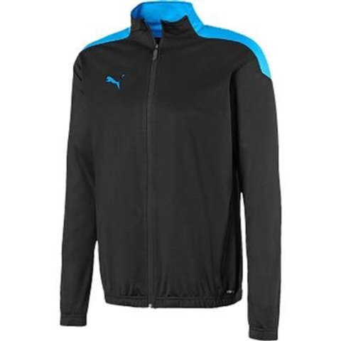 【1マーキング無料】　プーマ　FTBLNXT トラックジャケット　黒ｘ水色　PUMA【52％OFF】【メール便送料無料】