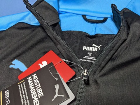 【1マーキング無料】　プーマ　FTBLNXT トラックジャケット　黒ｘ水色　PUMA【52％OFF】【メール便送料無料】