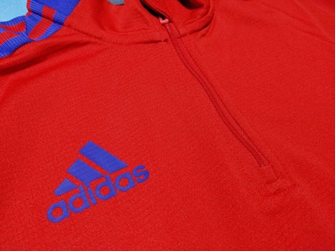 【定価：6589円】　TIRO トレーニングトップ PB　スカーレット　adidas 【メール便送料無料】