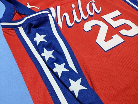 【スポンサー取付無料】　ベン・シモンズ　フィラデルフィア・76ers　 ステートメント エディション 2020　NBA スウィングマンジャージ　NIKE 【メール便送料無料】