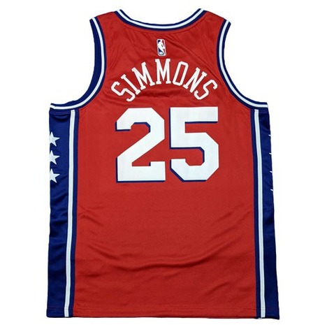 【スポンサー取付無料】　ベン・シモンズ　フィラデルフィア・76ers　 ステートメント エディション 2020　NBA スウィングマンジャージ　NIKE 【メール便送料無料】