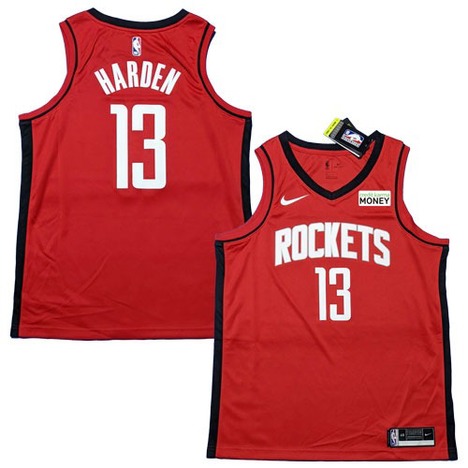【スポンサー取付無料】　ジェームズ・ハーデン　ヒューストン・ロケッツ　 ステートメント エディション 2020　NBA スウィングマンジャージ　NIKE 【メール便送料無料】