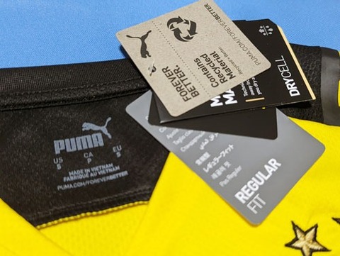 【ナンバー無料】 21/22　ドルトムント　Home（黄/黒） PUMA　【メール便送料無料】