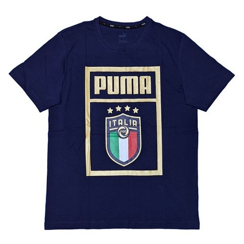 【1マーク無料】20/21　イタリア代表　FIGC　DNA Tシャツ　PUMA  【メール便送料無料】