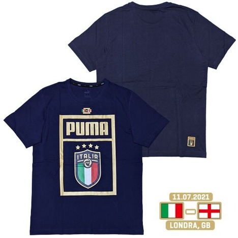 【1マーク無料】20/21　イタリア代表　FIGC　DNA Tシャツ　PUMA  【メール便送料無料】
