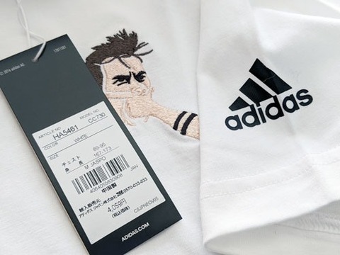 DYBALA　ICON　刺繍Tシャツ　白　ディバラ　LA JOYA (宝石)　adidas　アルゼンチン代表　【メール便送料無料】