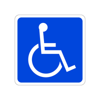 身障者（障害者）用設備ステッカー（Ｓ）