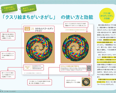 【当店取扱い終了】BOOK　見つめるだけで不調を癒す　クスリ絵まちがいさがし