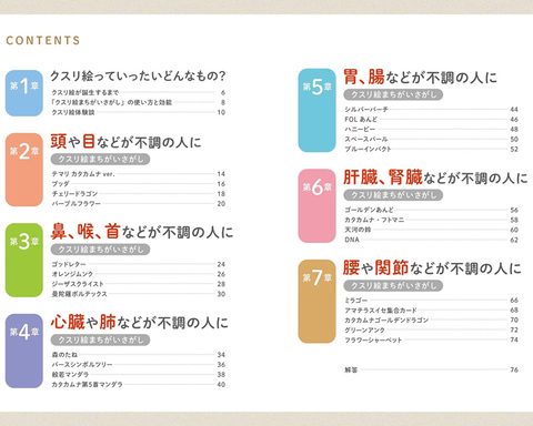 【当店取扱い終了】BOOK　見つめるだけで不調を癒す　クスリ絵まちがいさがし