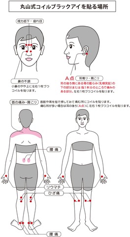 丸山式コイル　ブラックアイ　100個入