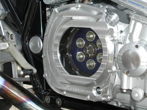 GSGモトテクニック 04-' XJR1300用 スケルトンクラッチカバ 