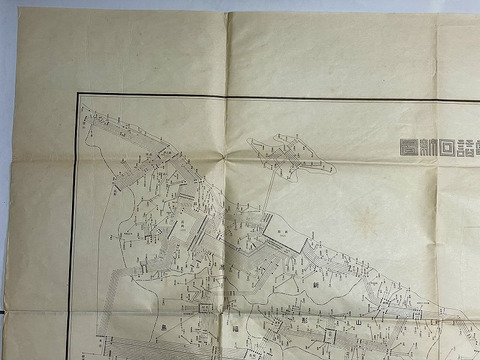 昭和 初期 戦前 地図 絵図 郷土 資料「仙台 逓信局 区内 電話 回線図」極大図 内部資料 通信