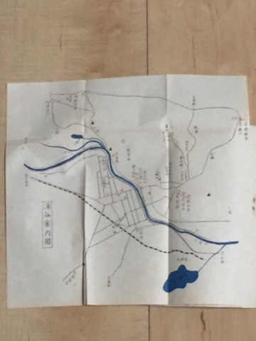  昭和初期 戦前 地図 郷土 資料 宮城県『涌谷 の 歴史 と 名勝』