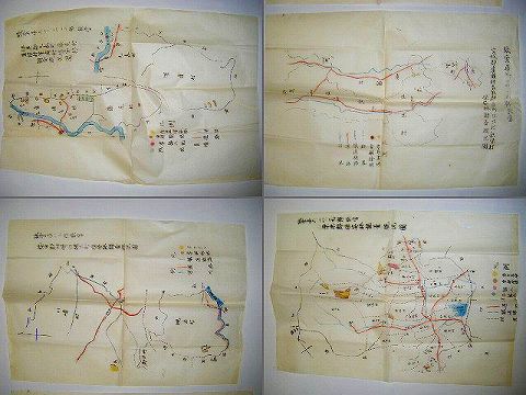 明治 大正 戦前 地図 仙台『宮城 林業 絵図 等関係一括』 