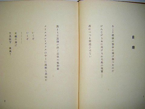 昭和初 戦前 私家版『竹中祐太郎 第一 詩集 レール』 