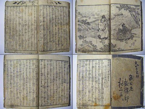 江戸 和本 浮世絵 戯作 物語『荒川仁勇傳 全十巻揃い』 