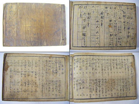 江戸　和紙　地図「重宝記　増補　数引　全」大雑書　教育　寺子屋