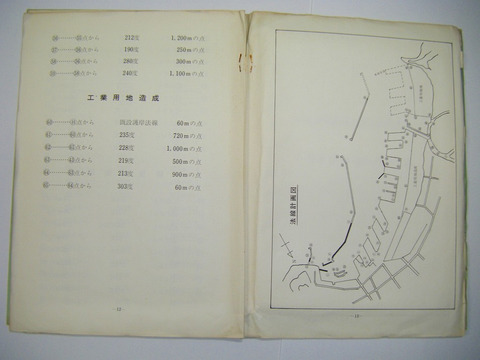 昭和 公文書 郷土 資料 地図 福島 磐城「小名浜港 港湾 計画書 （案）等２冊」絵図 ６点付き